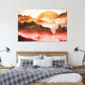 Red Rockscape Canvas Afdruk (Insitu (Slaapkamer))