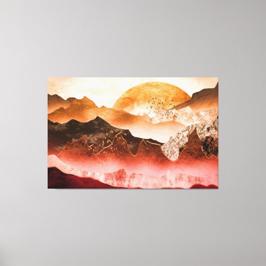Red Rockscape Canvas Afdruk (Voorkant)