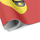 Red RockStar Emoji Wrapping Paper Cadeaupapier (Rol Hoek)