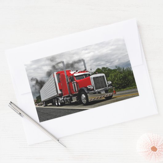 Red & Rollin' Peterbilt Stickers (Envelop)
