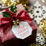 Red Romantic Merry Christmas Script Retouradres Zelfinktende Stempel<br><div class="desc">Creëer uw eigen Red Romantic Merry Christmas Script Retouradres. Makkelijk te personaliseren. Kies welke kleur inkt je voorkeur heeft. Voor verdere aanpassing kunt u bewerken met de ontwerptool.</div>