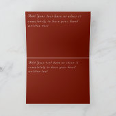 Red Romantic Rozen Beauful Hearts Valentijn Kaart (Binnen)