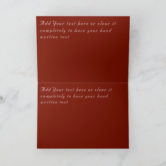 Red Romantic Rozen Beauful Hearts Valentijn Kaart (Binnen)