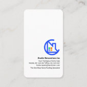 Red Roof Building Dakbedekking Service Visitekaartje (Achterkant)