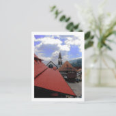 Red Roof Church & Landscape Venezuela Briefkaart (Staand voorkant)