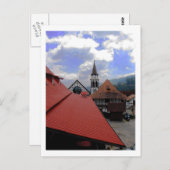 Red Roof Church & Landscape Venezuela Briefkaart (Voorkant / Achterkant)