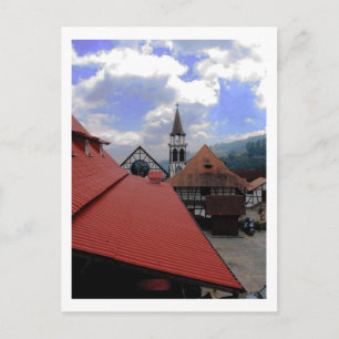 Red Roof Church & Landscape Venezuela Briefkaart