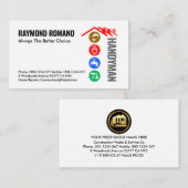 Red Roof Handyman Tools Line Visitekaartje (Voorkant / Achterkant)