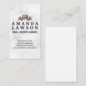 Red Roof Real Estate Logo and Trees | Property Afsprakenkaartje (Voorkant / Achterkant)