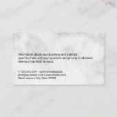 Red Roof Real Estate Logo | Marmer Visitekaartje (Achterkant)