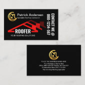 Red Roof Roofing Building Builder Visitekaartje (Voorkant / Achterkant)