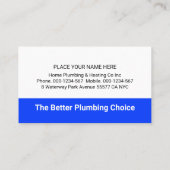 Red Roof With Leaking Faucet Visitekaartje (Achterkant)