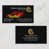 Red Roofer dakbedekking dakbedekking bouwer Visitekaartje (Voorkant / Achterkant)