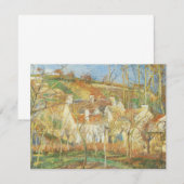 Red Roofs, hoek van een dorp, winter door Pissarro (Voorkant / Achterkant)