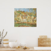 Red Roofs, hoek van een dorp, winter door Pissarro Poster (Keuken)