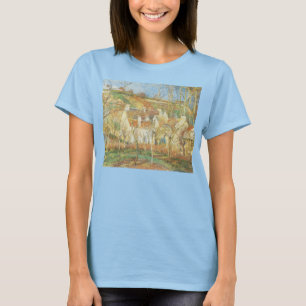 Red Roofs, hoek van een dorp, winter door Pissarro T-shirt