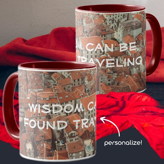 Red Roofs van Kotor (Montenegro) Mok