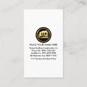 Red Rooftop Building Handyman Visitekaartje (Achterkant)