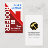 Red Rooftop Building Roofing Specialist Visitekaartje (Voorkant / Achterkant)