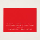 Red Rooftop, wijziging adreskaart Visitekaartje (Achterkant)