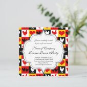 Red Rooster American Country Boerderij Pattern Kaart (Staand voorkant)