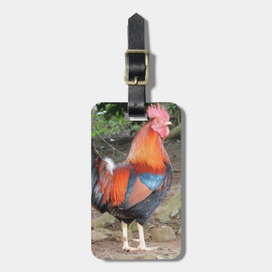 Red Rooster Bagagelabel (Voorkant verticaal)