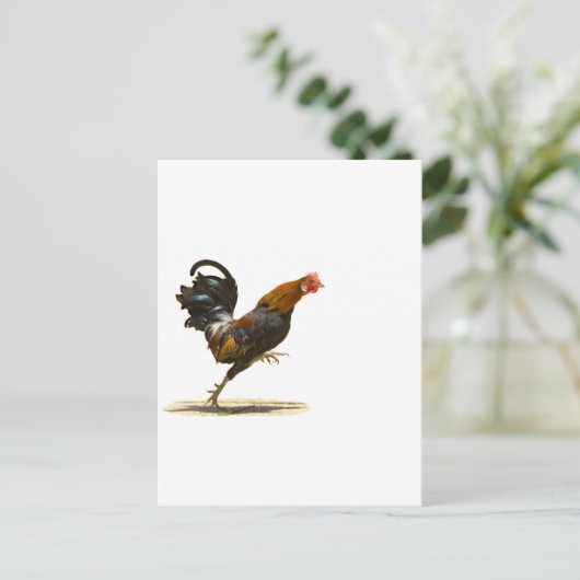 Red Rooster Briefkaart (Staand voorkant)