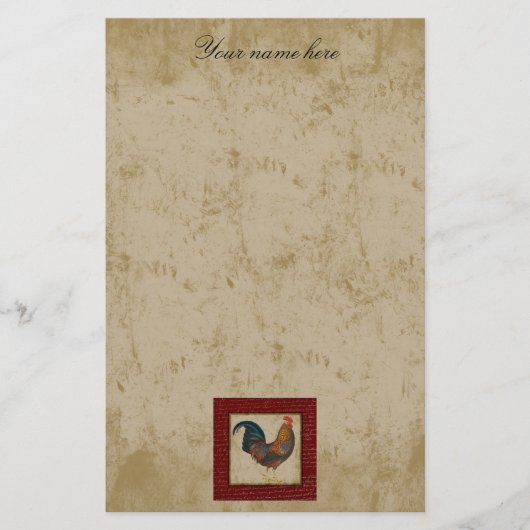 Red Rooster Briefpapier (Voorkant)