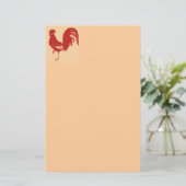 Red Rooster Briefpapier (Staand voorkant)