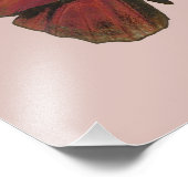 Red Rooster Butterfly Foto Afdruk (Hoek)