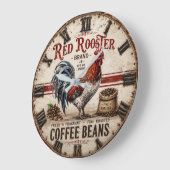 Red Rooster Coffee Beans Rustic Farmhouse Grote Klok (Hoek)