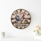 Red Rooster Coffee Beans Rustic Farmhouse Grote Klok (Huis)