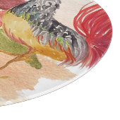 Red Rooster Country Scene Waterverf met de hand ge Snijplank (Hoek)