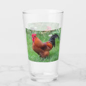 Red Rooster Drink glasverzamelaars Glas (Achterkant)