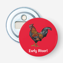 Red Rooster flesopening Button Flesopener