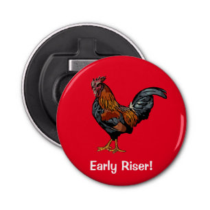 Red Rooster flesopening Button Flesopener
