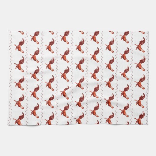 Red Rooster keukenhanddoek (Horizontaal)