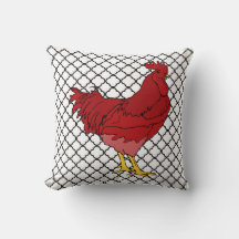 Red Rooster Kussen