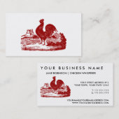 Red Rooster Old Farmhouse  Visitekaartje (Voorkant / Achterkant)