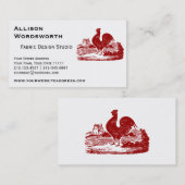 Red Rooster Old Farmhouse Visitekaartje (Voorkant / Achterkant)