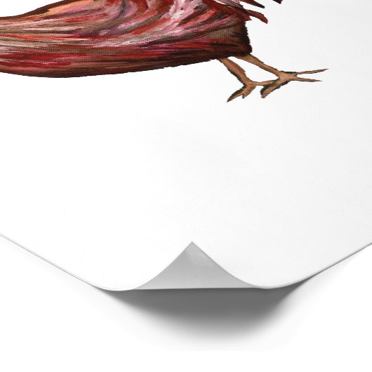 Red Rooster Painting Farmhouse Decor Art Print (Hoek)