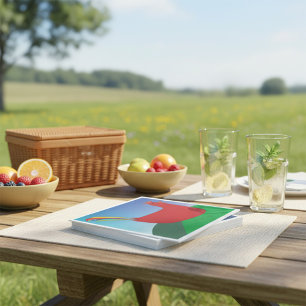 Red Rooster Paper Napkins Servet