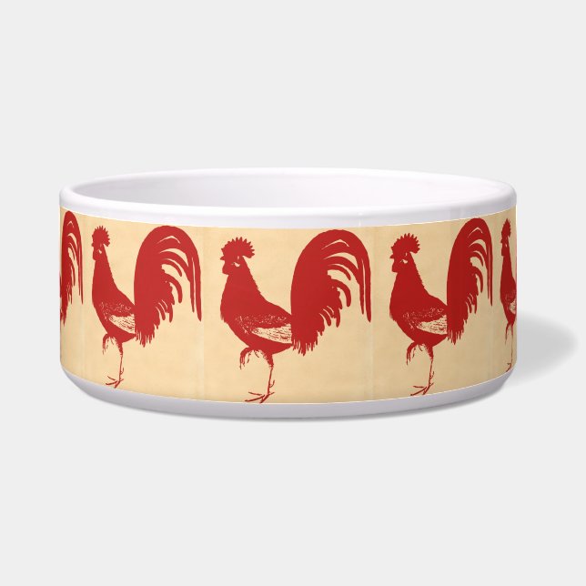 Red Rooster Pet Bowl Voerbakje (Voorkant)