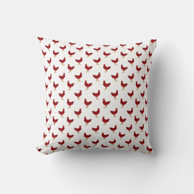 Red Rooster Pillow Kussen (Voorkant)