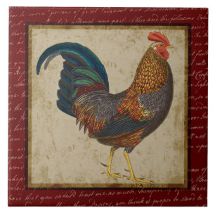 Red Rooster Tegeltje