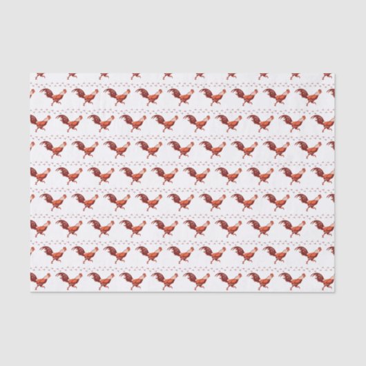 Red Rooster Tissue Paper Tissuepapier (Voorkant)