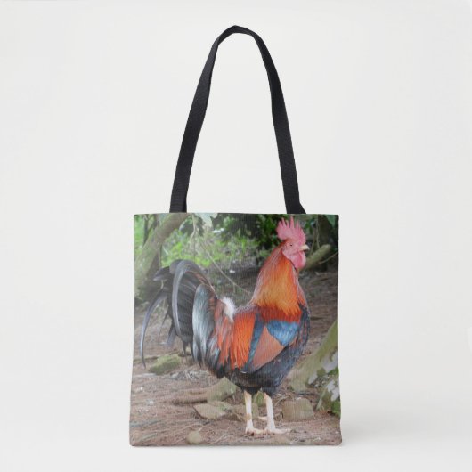 Red Rooster Tote Bag (Voorkant)
