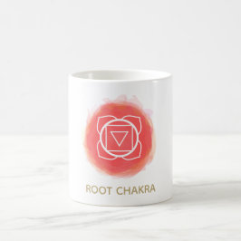 Red Root Chakra Symbool Intentie waterverf Koffiemok