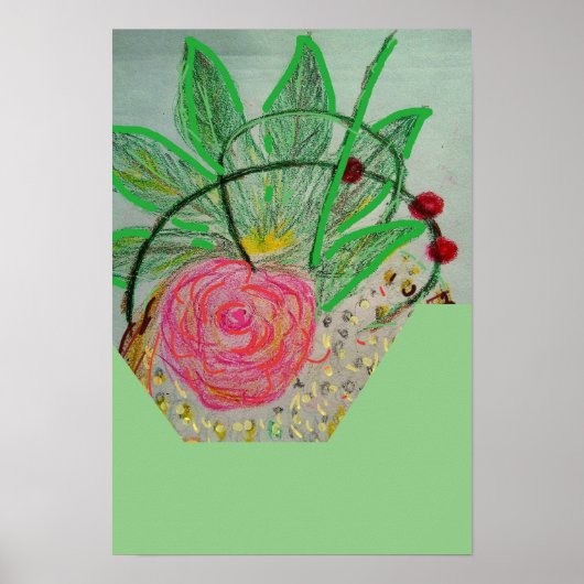 Red Rosa Poster (Voorkant)