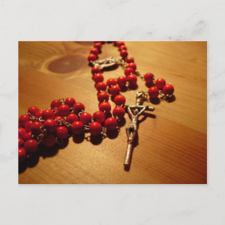 Red Rosary Briefkaart